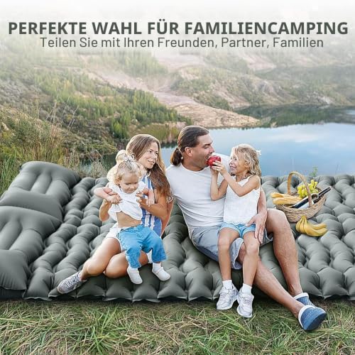 Thumbnail 7 de Yuzonc Doppelschlafmatte – ultraleichte 2-Personen-Campingmatte mit Fußpumpe