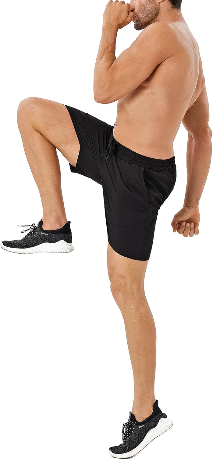 Thumbnail 5 de HOPLYNN 2er Pack Sporthose Herren Kurz – Reißverschlusstaschen, Schnell Trocknend