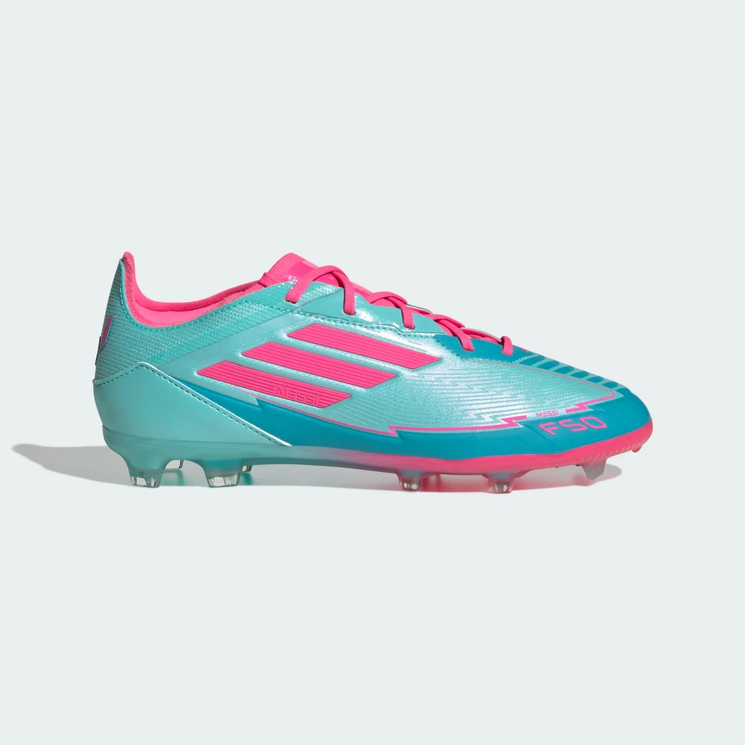 Detalle 2 de Bota de fútbol F50 Elite Messi para césped natural seco (Adolescentes) – Adidas
