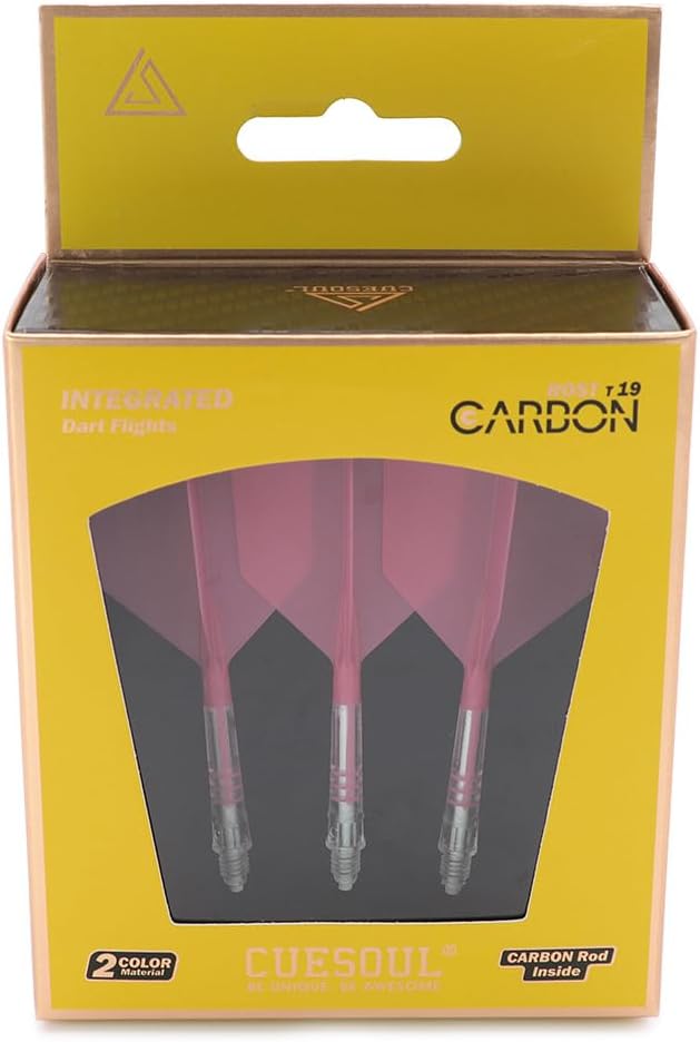 Thumbnail 5 de CUESOUL ROST T19 Carbon Integrated Dart Shaft with Big Wing Flight (Set of 3)