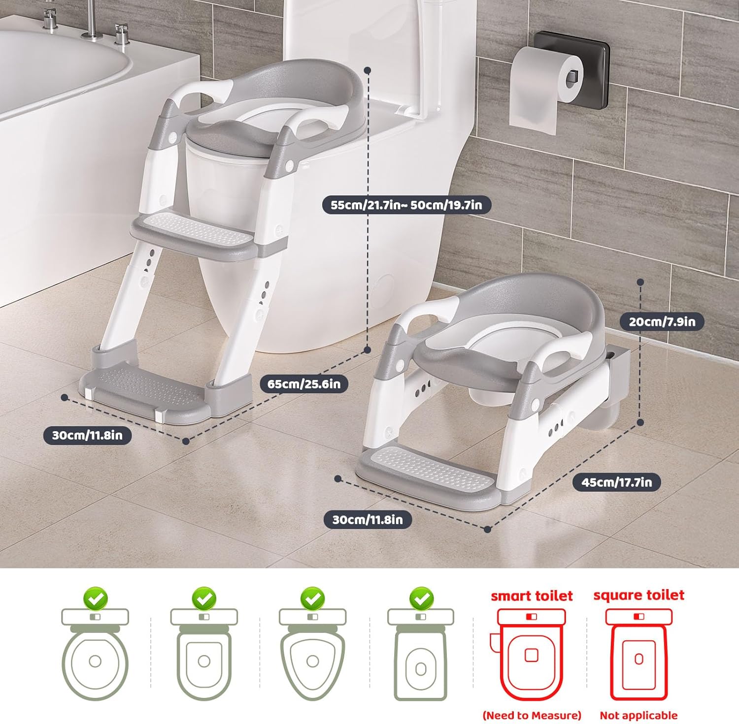 Thumbnail 5 de Potty Training Toilet Seat 3 in 1 with Ladder