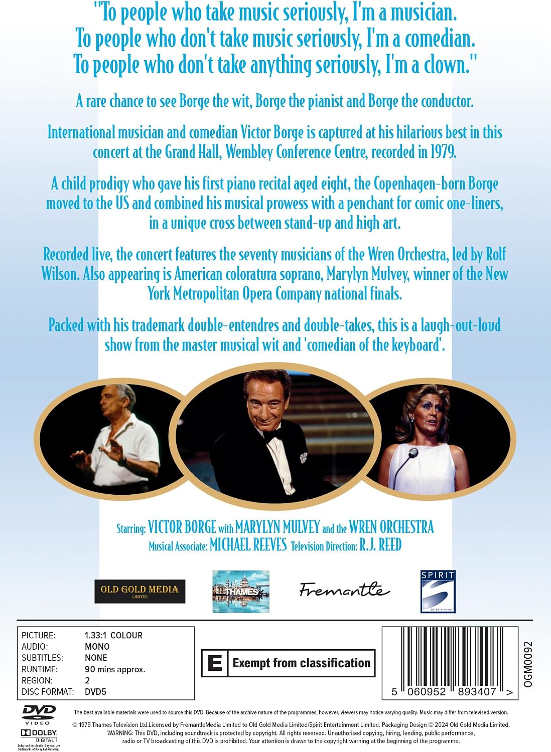 Thumbnail 1 de Victor Borge in Concert & Encore! [DVD] 🎬