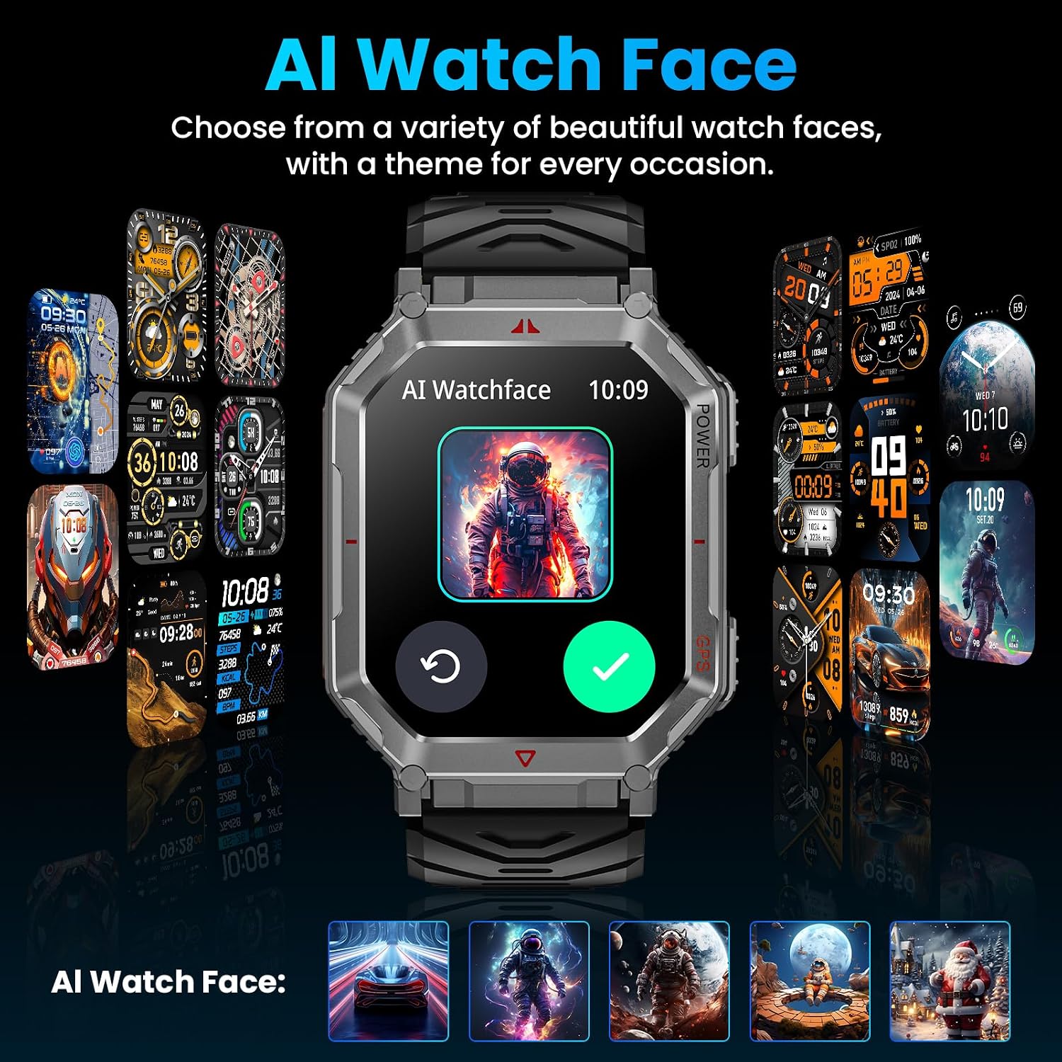 Thumbnail 5 de Military Smart Watch 2.01" HD GPS, GPT voice