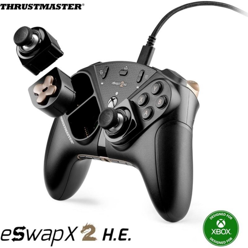 Detalle 2 de Thrustmaster ESWAP X2 H.E – Gamepad modular con sensores Hall Effect para Xbox Series/PC