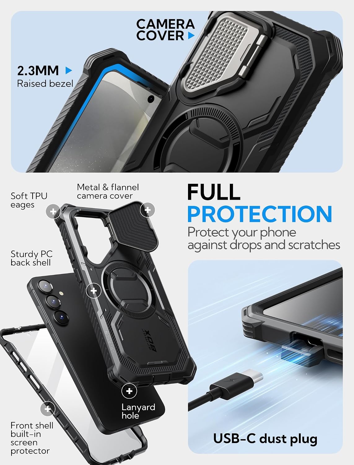 Thumbnail 6 de i-Blason Armorbox Case for Samsung Galaxy S25 Plus with MagSafe and Stand