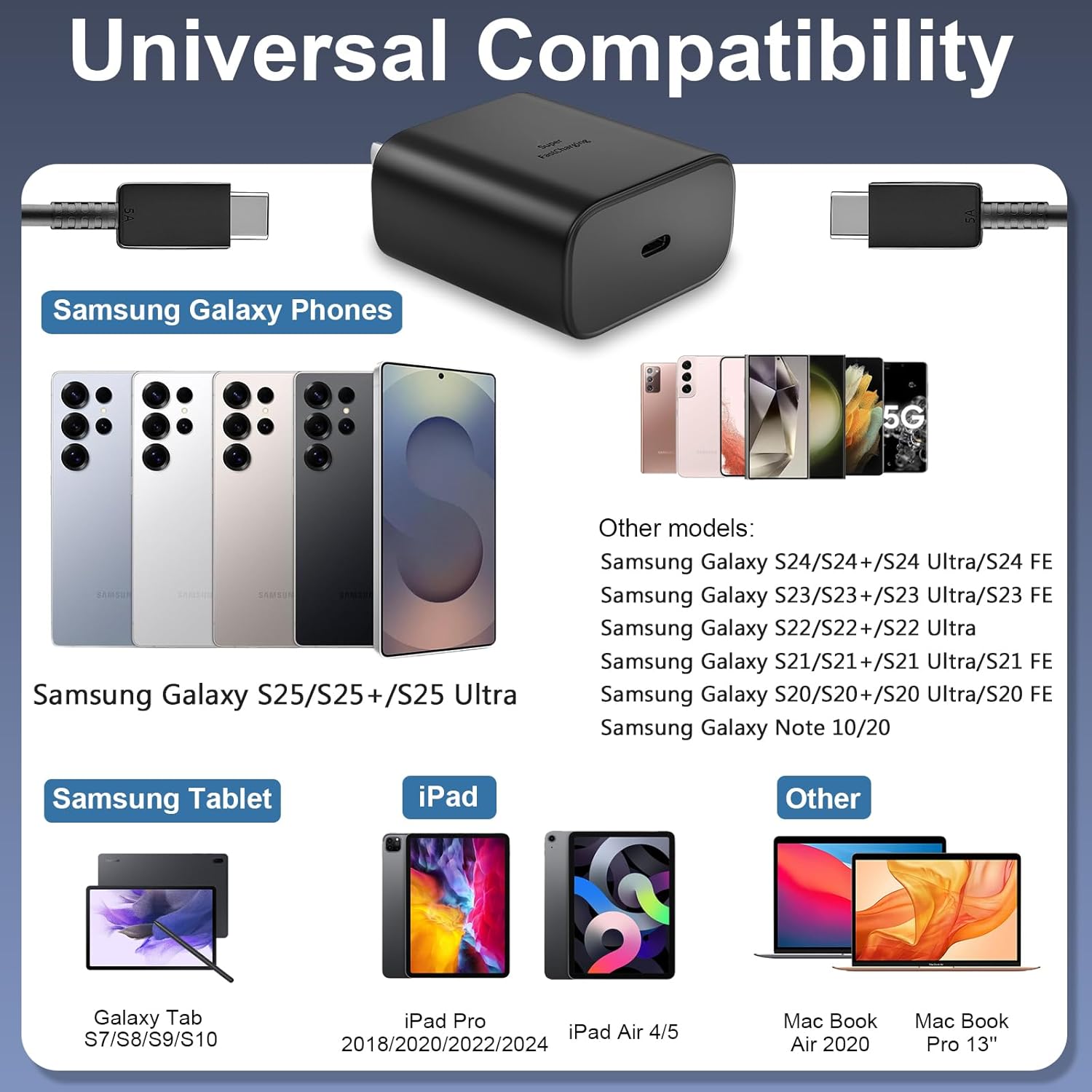 Thumbnail 6 de 45W Super Fast Charger with 6.6FT Cable