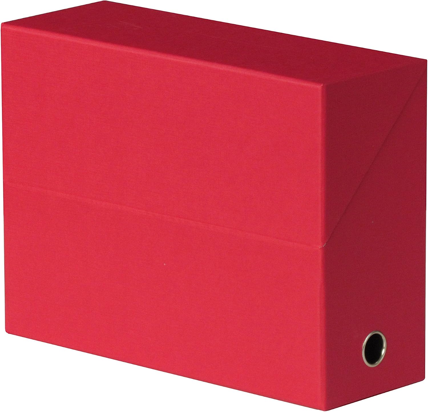 Detalle de Oxford 100725570 Transfer Box, rode dossierdoos in canvaspapier, rug 9 cm