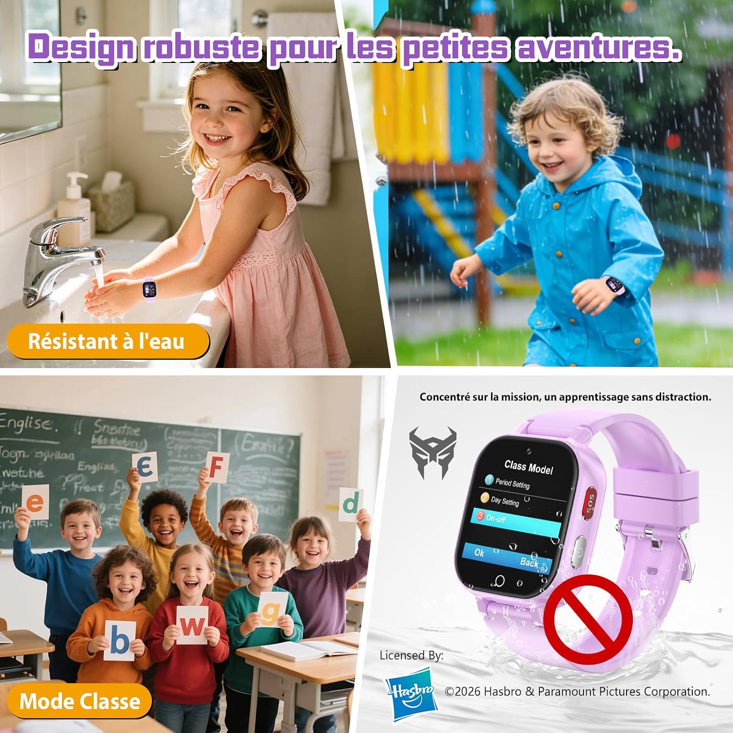 Detalle 2 de Transformers 4G Kids Smart Watch with GPS Tracker (4G) for 4–12 Year Olds
