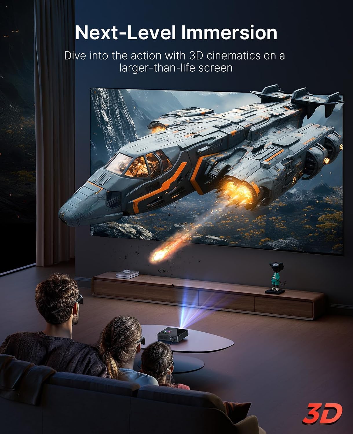 Thumbnail 3 de NexiGo Nova Mini 1200 Lumens projector