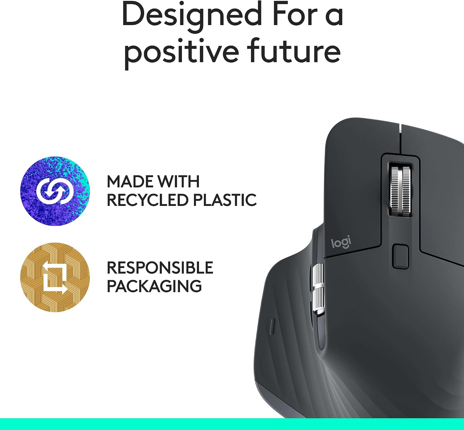 Detalle de Logitech MX Master 3S Bluetooth Wireless Mouse (Graphite) – No Receiver