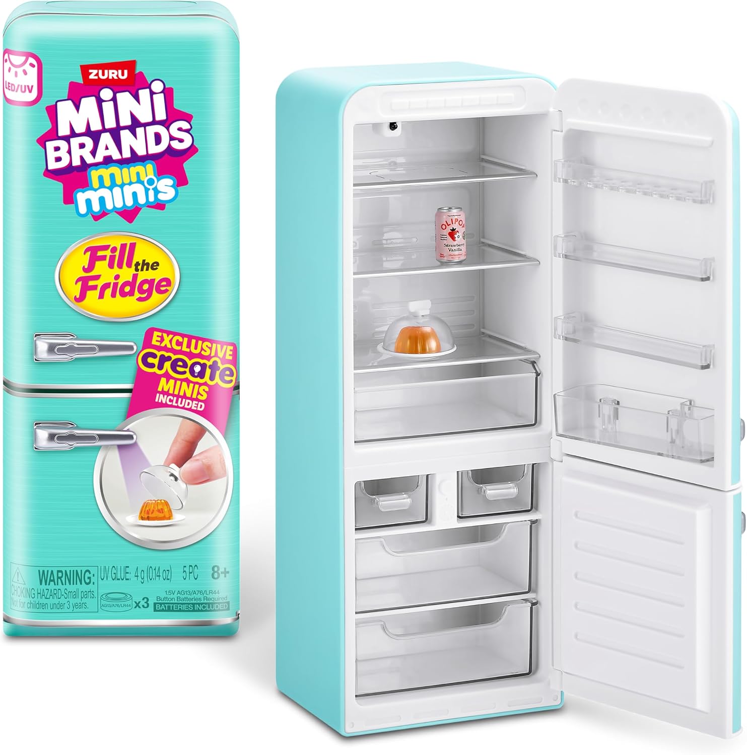 Detalle 2 de Mini Brands Juego Llena la Nevera S1 + 2 cápsulas INT: miniaturas, imanes y sorpresas para coleccionistas