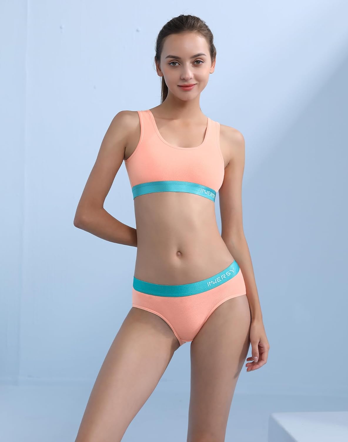 Thumbnail 1 de INNERSY Unterhosen Teenager Mädchen Baumwolle – 6er Pack, weiche Slips ohne Etikett