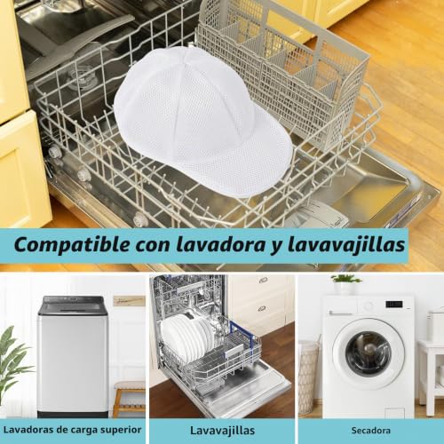 Detalle de Coopache Jaula para Lavar Gorras: soporte y funda para lavado de sombreros
