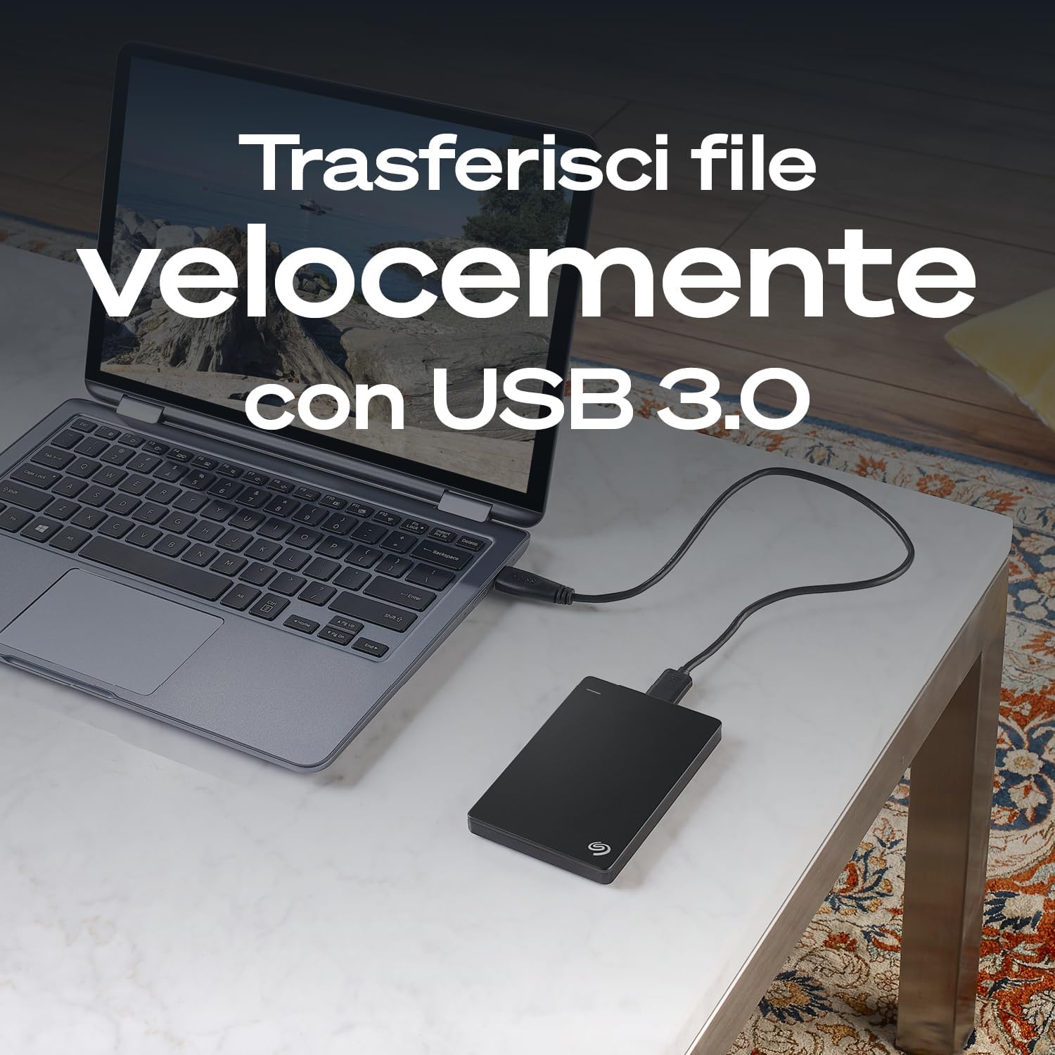 Thumbnail 5 de Seagate Portable Drive 5TB (STGX5000400) hard disk esterno portatile 2,5" USB 3.0 nero con Data Rescue Service