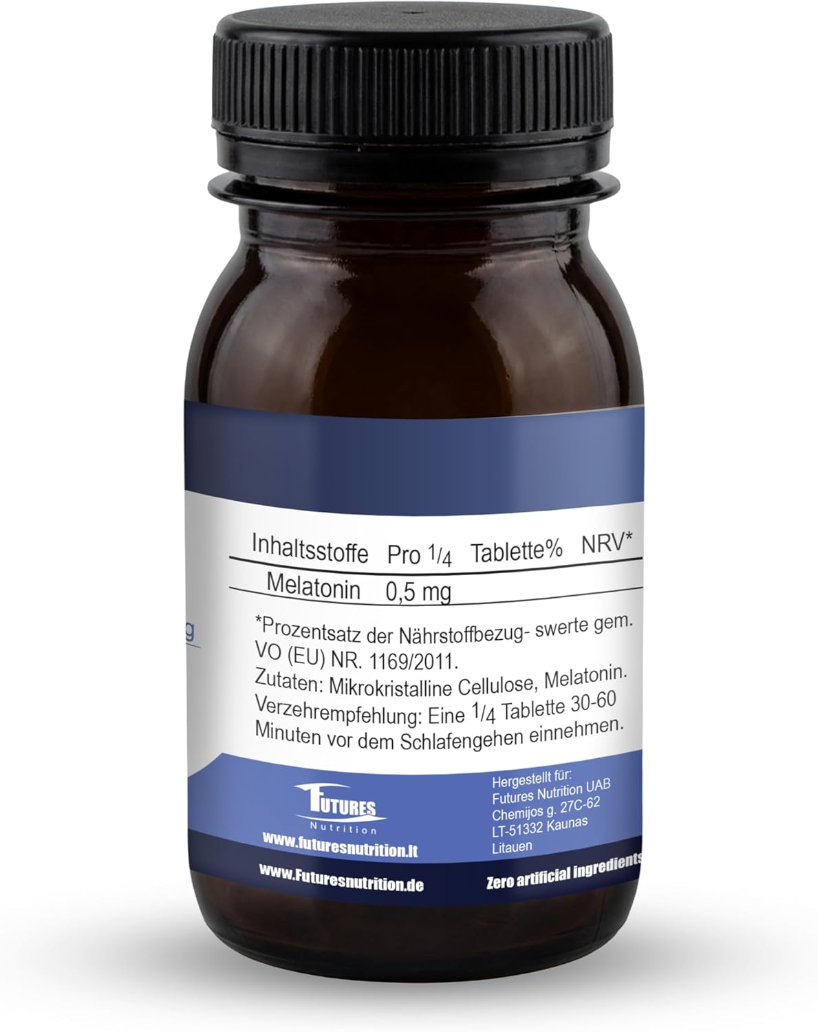 Detalle de Melatonin Tabletten 0,5 mg von Futures Nutrition