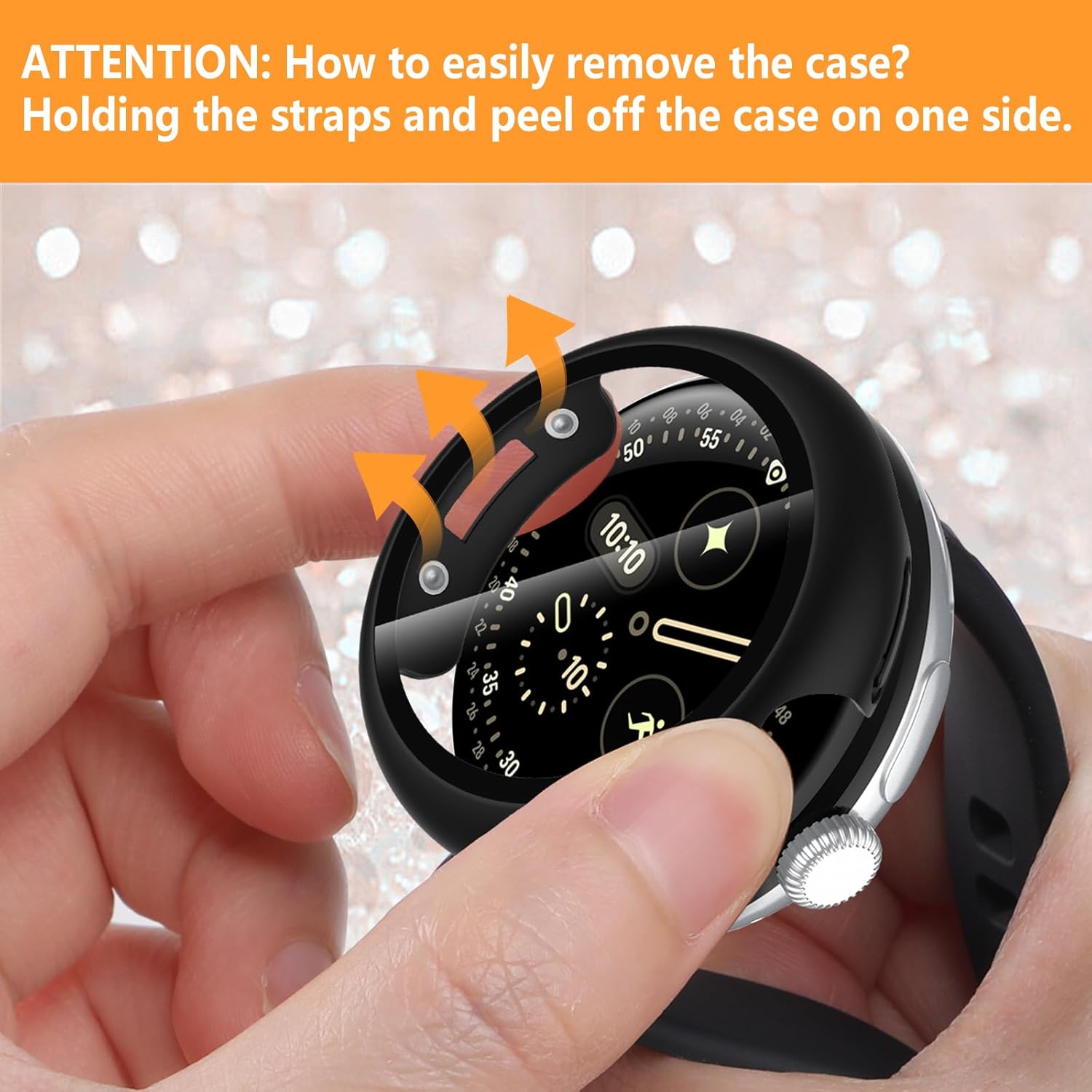 Thumbnail 6 de 5-Pack Hard Case with Screen Protector for Google Pixel Watch 4 (45mm, 2025) – Not for 3
