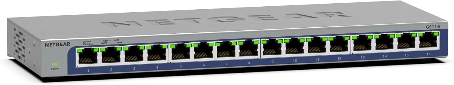 Thumbnail 6 de NETGEAR GS316 : switch Gigabit Ethernet 16 ports non-manageable, silencieux