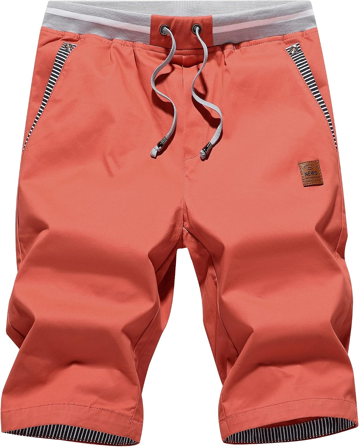 Detalle de Tansozer Mens Summer Casual Shorts Cotton with Elasticated Waistband