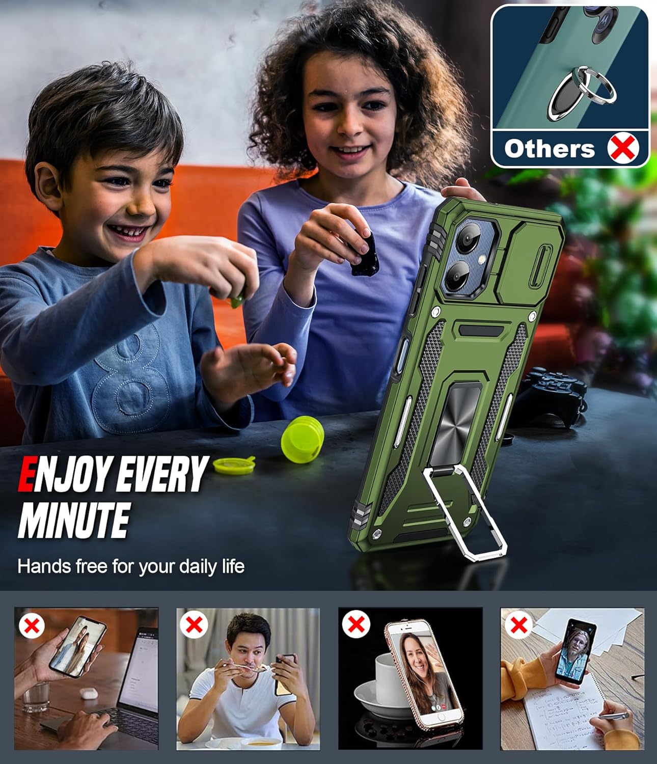 Thumbnail 5 de LeYi Galaxy A06 tough armour case