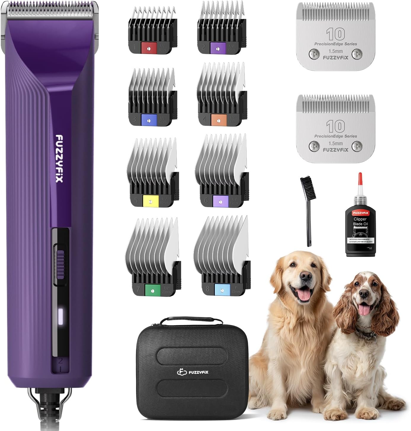 Detalle de FuzzyFix Hundeschermaschine Profi: leise, kühl und zuverlässig für dickes Fell