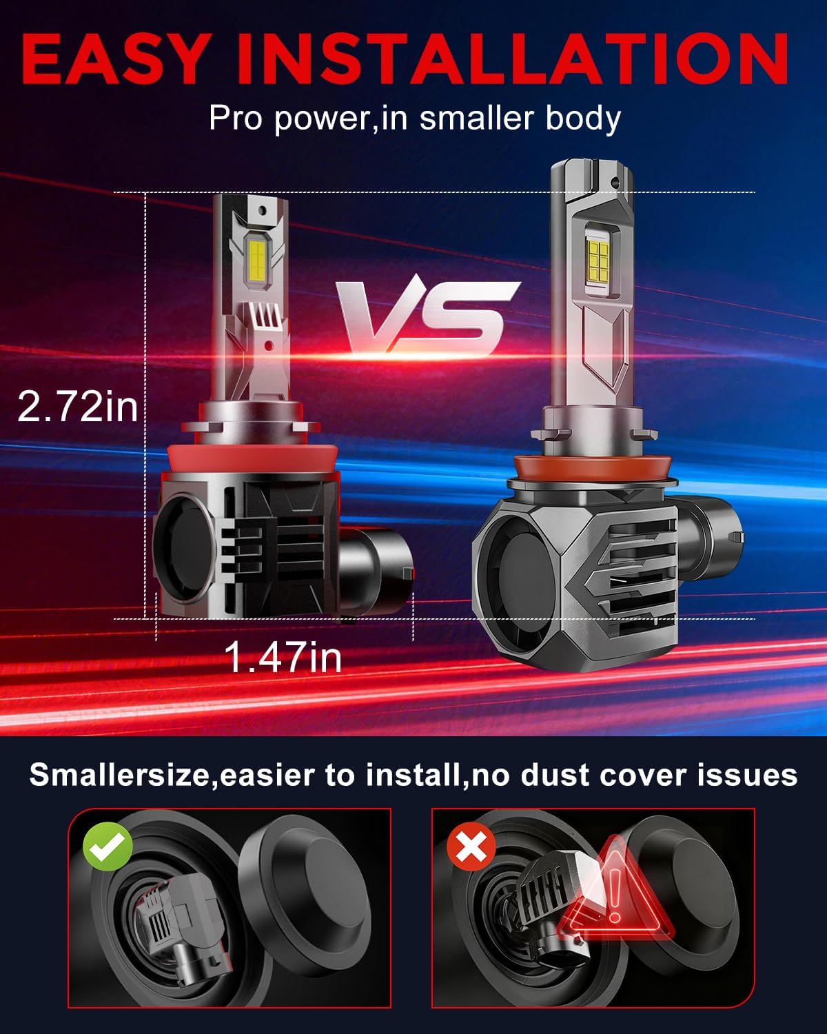 Thumbnail 5 de ZONBEAM 2026 H11 65000LM LED Fog Bulbs