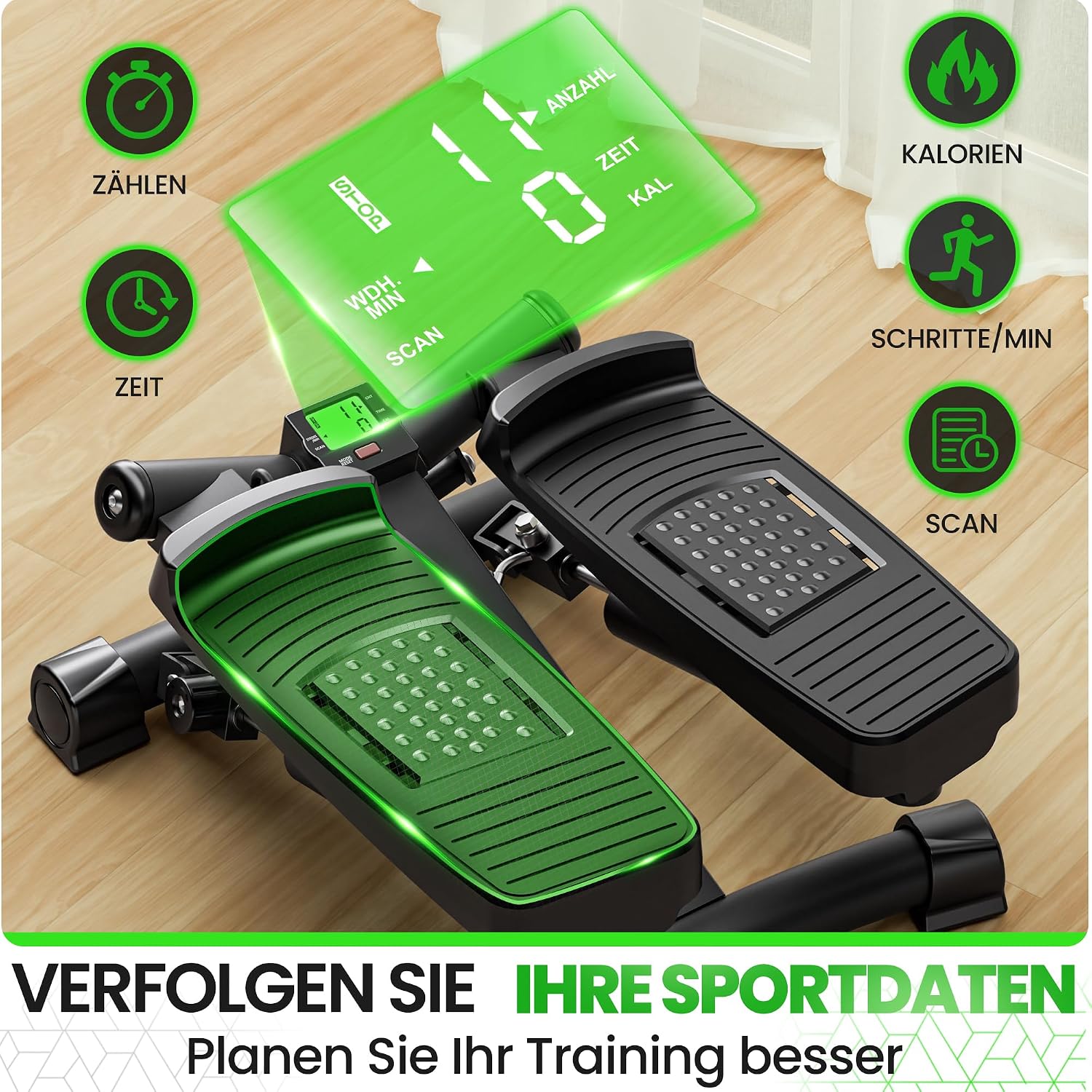 Detalle 2 de Ultrasport Stepper Ministepper 2 in 1 für Zuhause