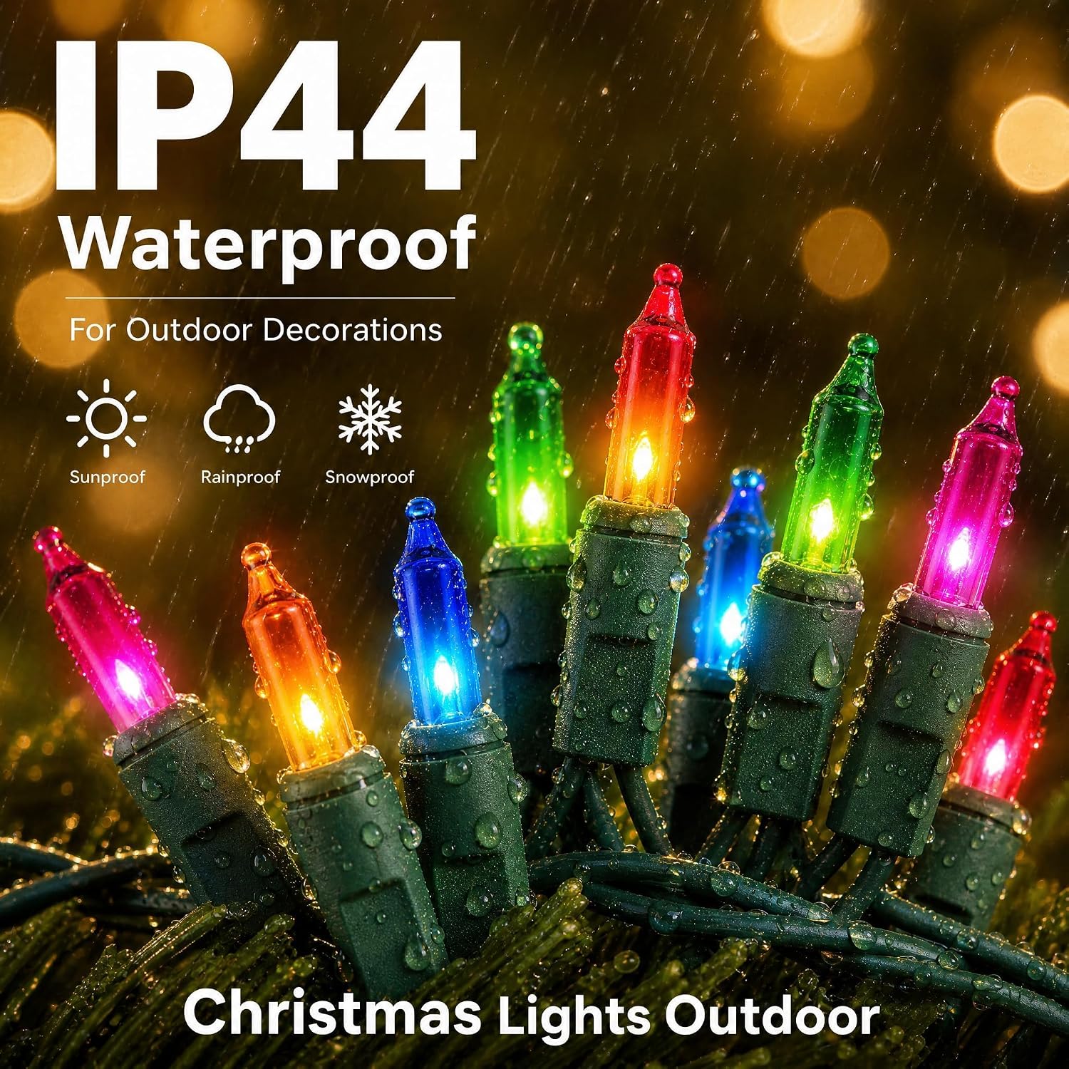 Thumbnail 5 de TW SHINE ZF-100-2/SB Mini Christmas Lights, 20 ft, 100 Multicolour Bulbs