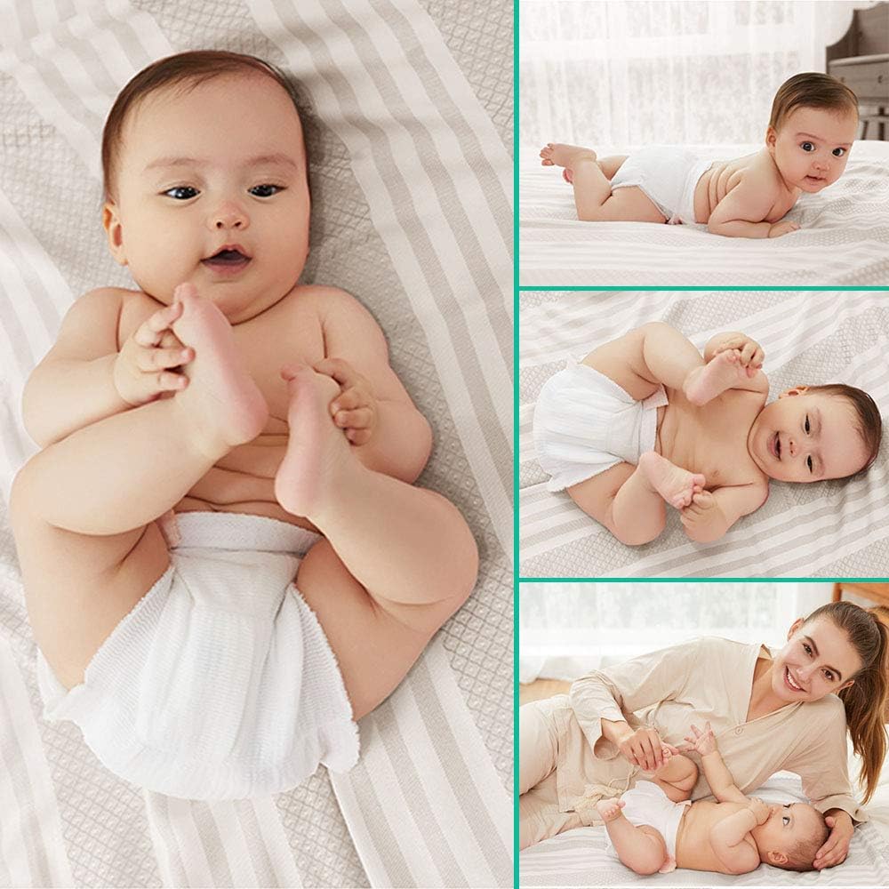 Thumbnail 5 de Yoofoss 10-Pack Muslin Cloths (100% Cotton) 35x50cm White