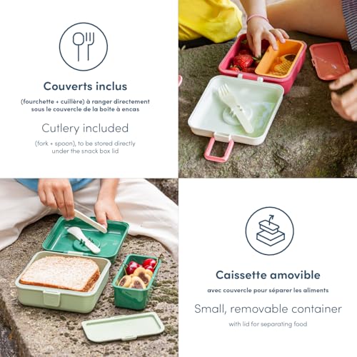 Thumbnail 1 de monbento Sandwich Box Snacky bleu Infinity