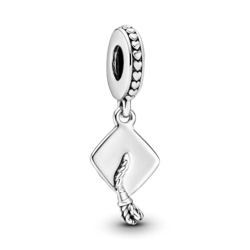 Detalle 2 de Colgante Birrete de Graduación Pandora 791892 – Plata, talla única para mujer