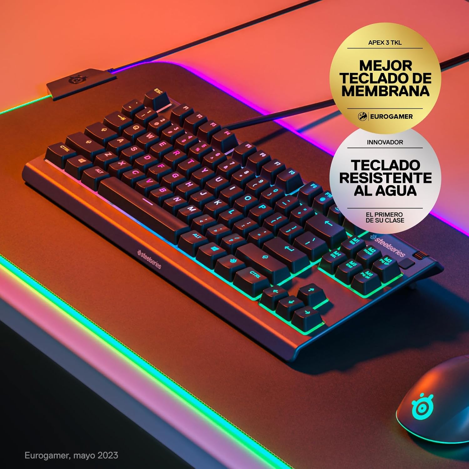 Detalle 2 de SteelSeries Apex 3 TKL teclado gaming