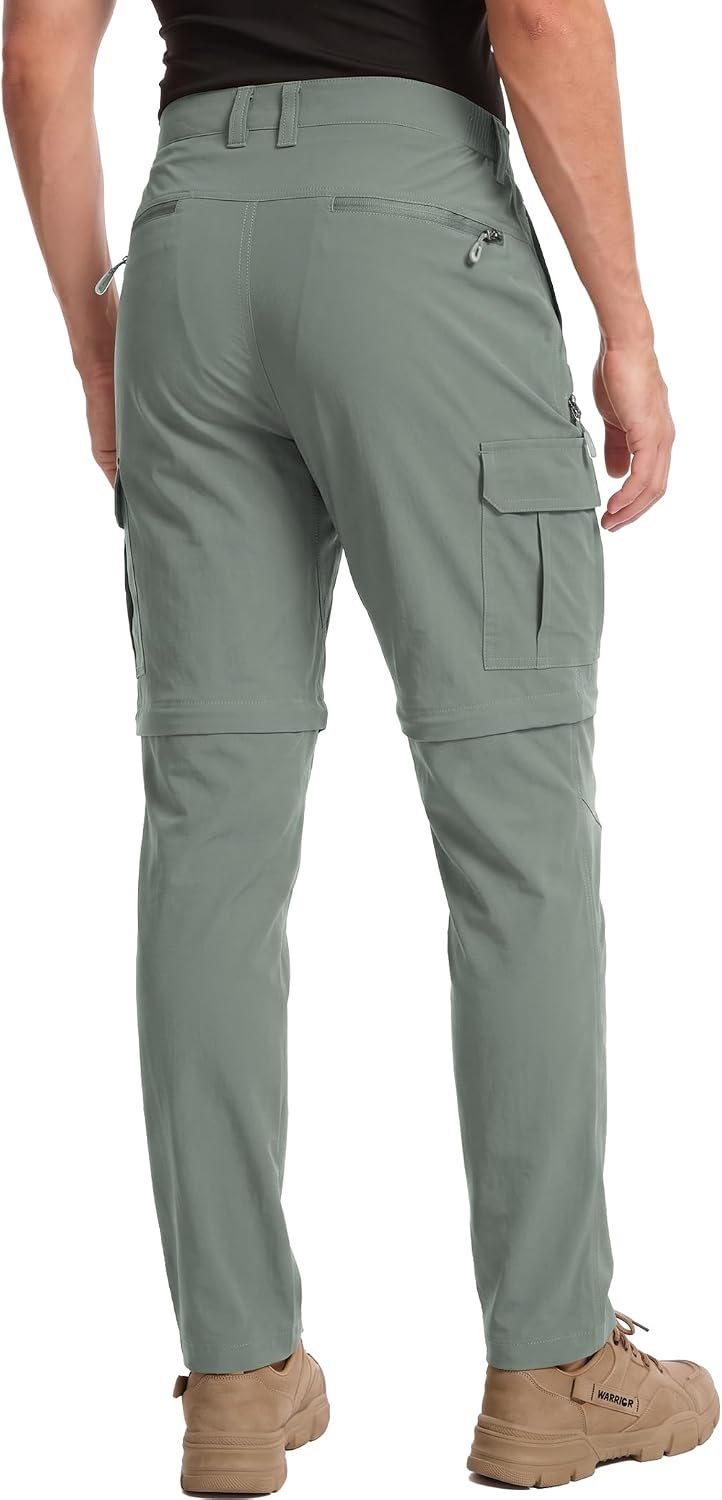 Detalle de NATUVENIX Men's Hiking Pants Nylon-Spandex