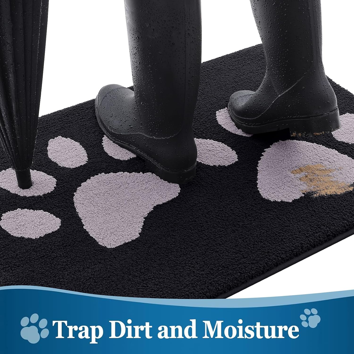 Detalle de Buganda Hunde-Fußmatte Dog Door Mat, 36 x 24 Inches, Machine Washable