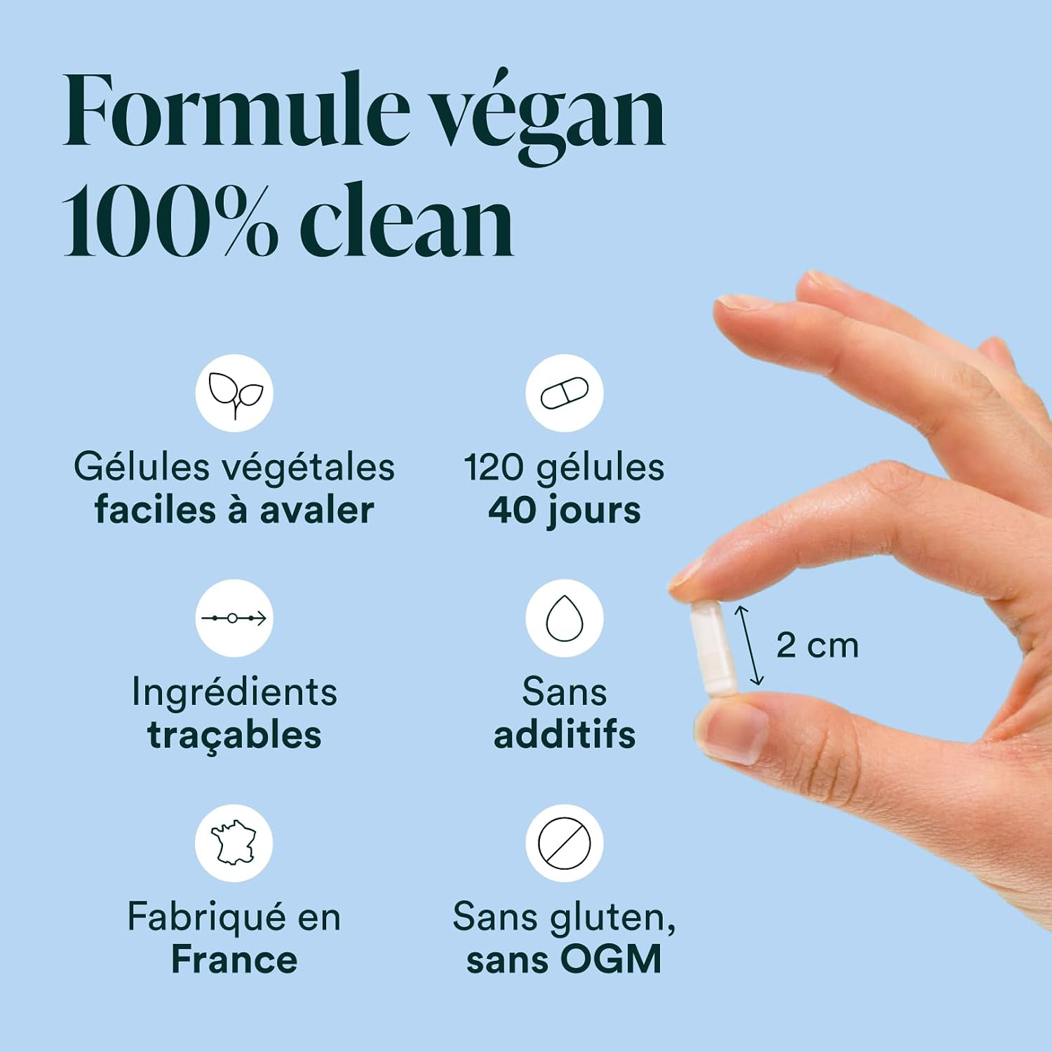 Detalle 2 de NOVOMA Magnésium Bisglycinate 300 mg 120 gélules