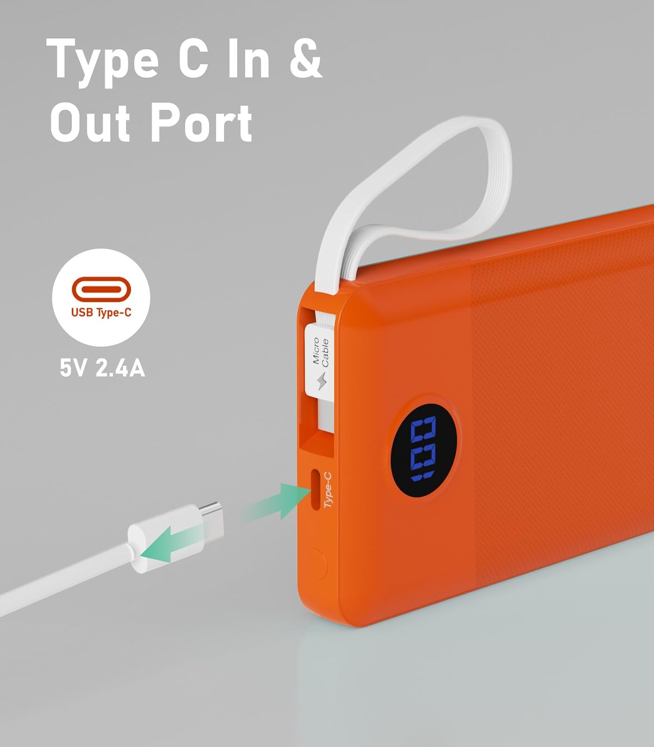 Detalle 1 de EEIVOL Power Bank 10000mAh
