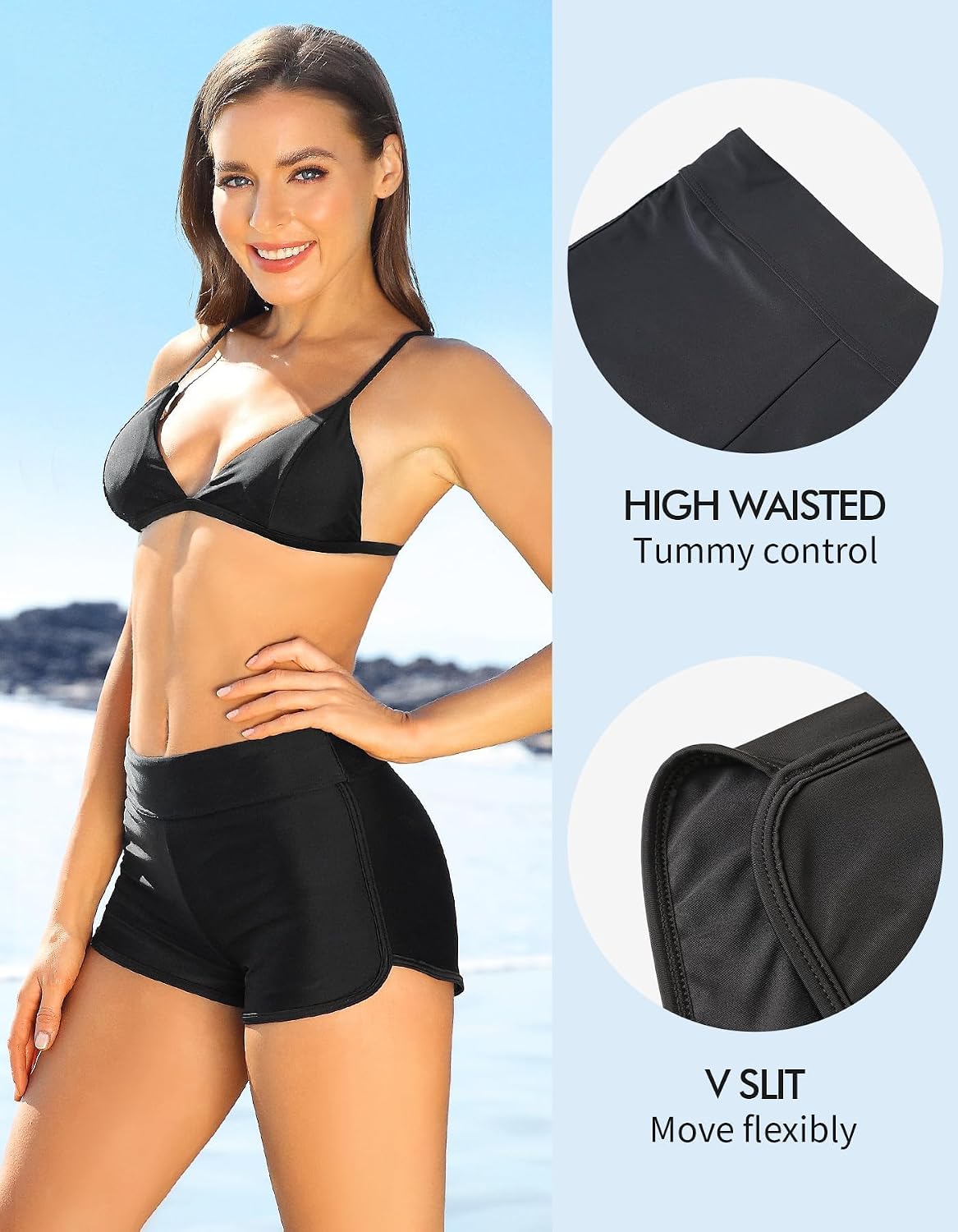 Thumbnail 3 de Womens swim shorts tummy control UPF50+