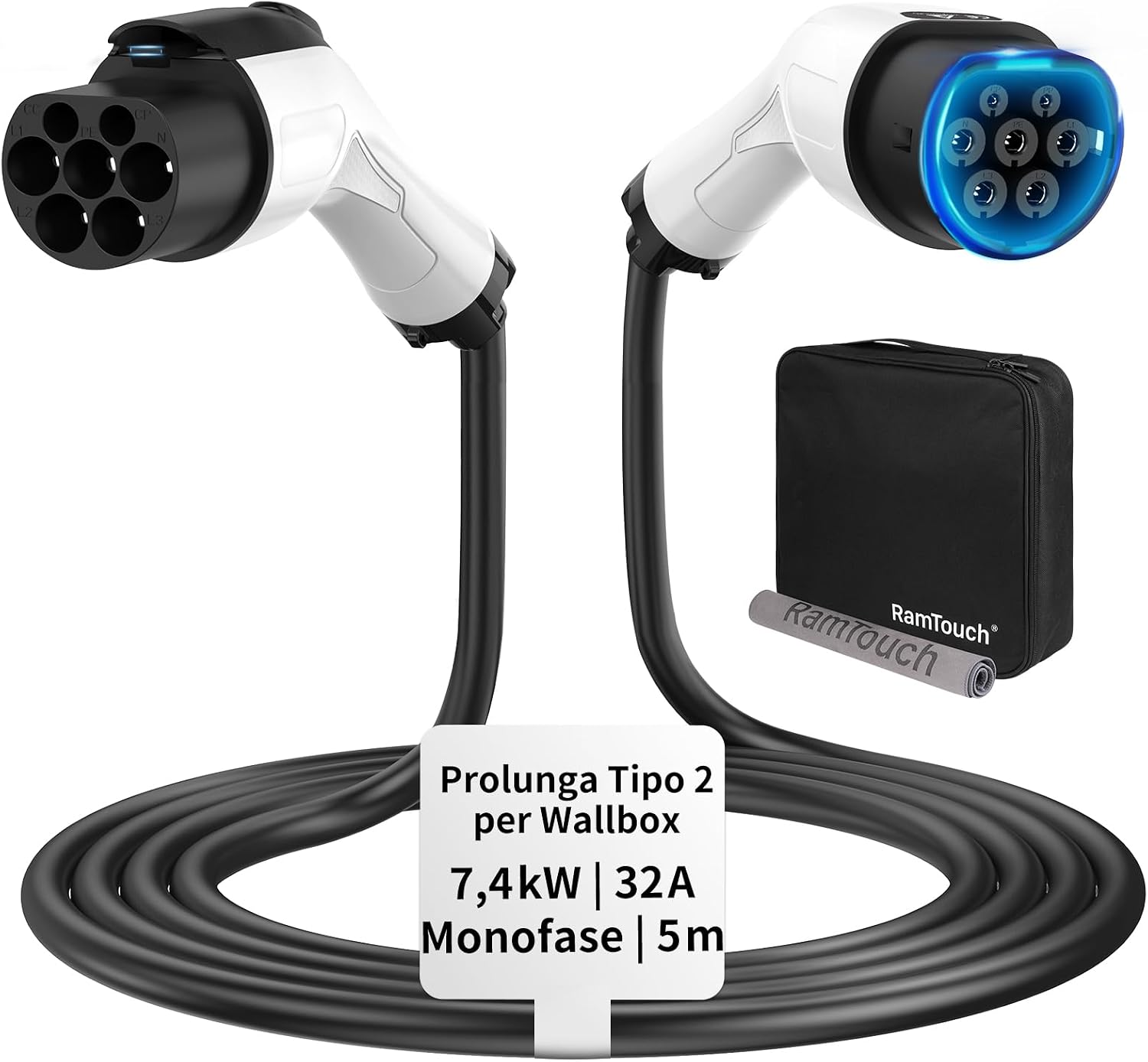Detalle de RamTouch Cavo Prolunga Tipo 2 5 m
