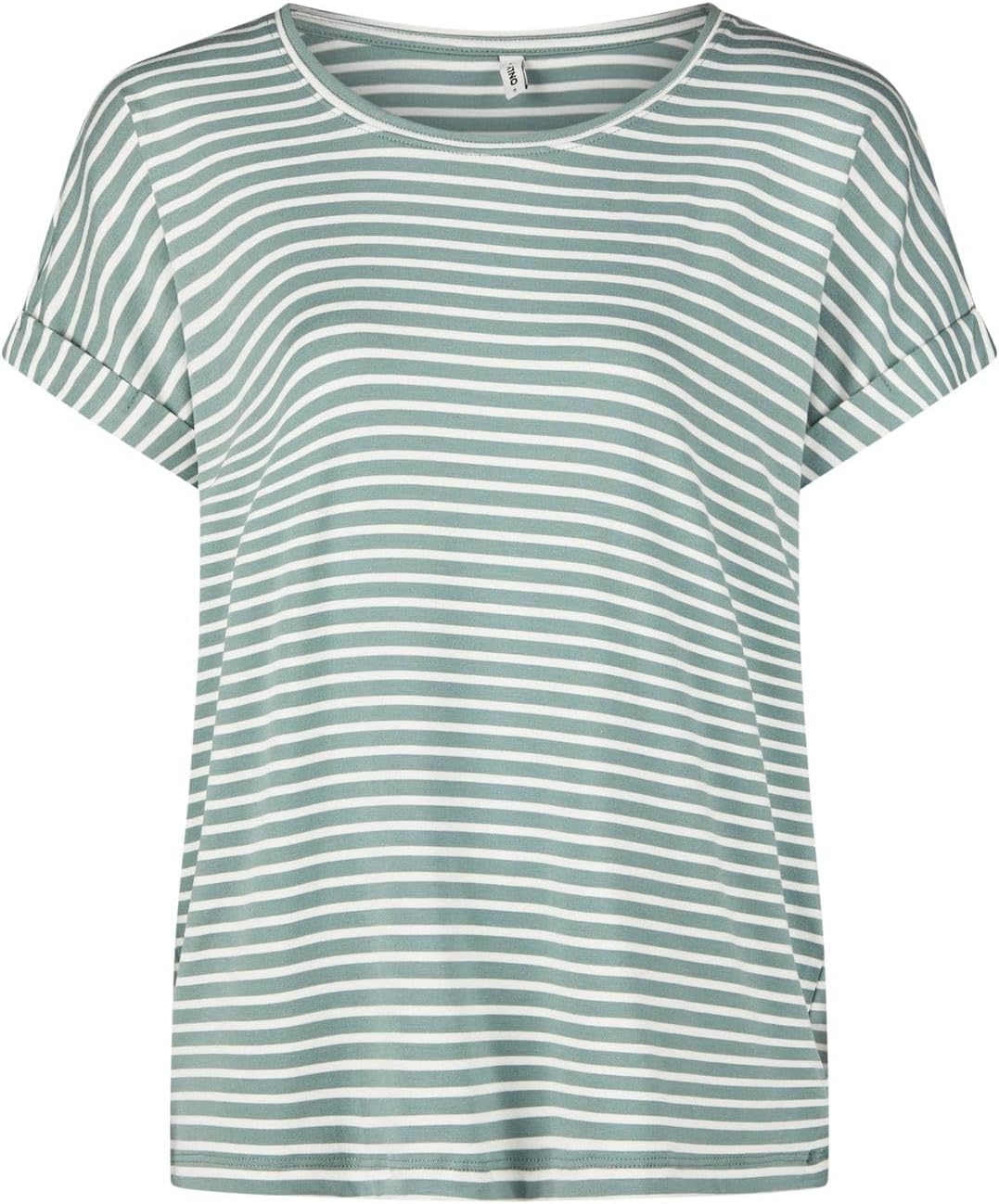 Thumbnail 3 de ONLY ONLMOSTER 2er-Pack Damen-Tops – Regular Fit, Rundhals, Kurzarm, Streifen/Unifarben