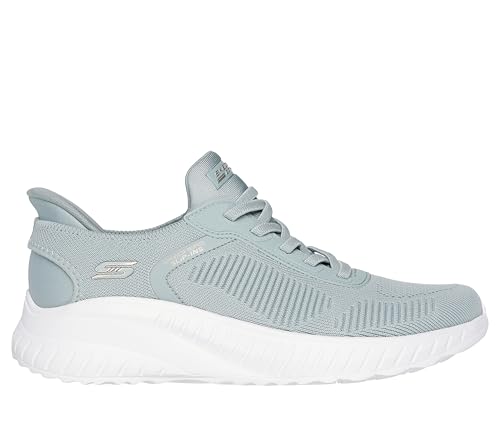 Detalle de Skechers Damen Bobs Squad Chaos Current Muse Slip-In Turnschuhe, Sage Textile, 40 EU