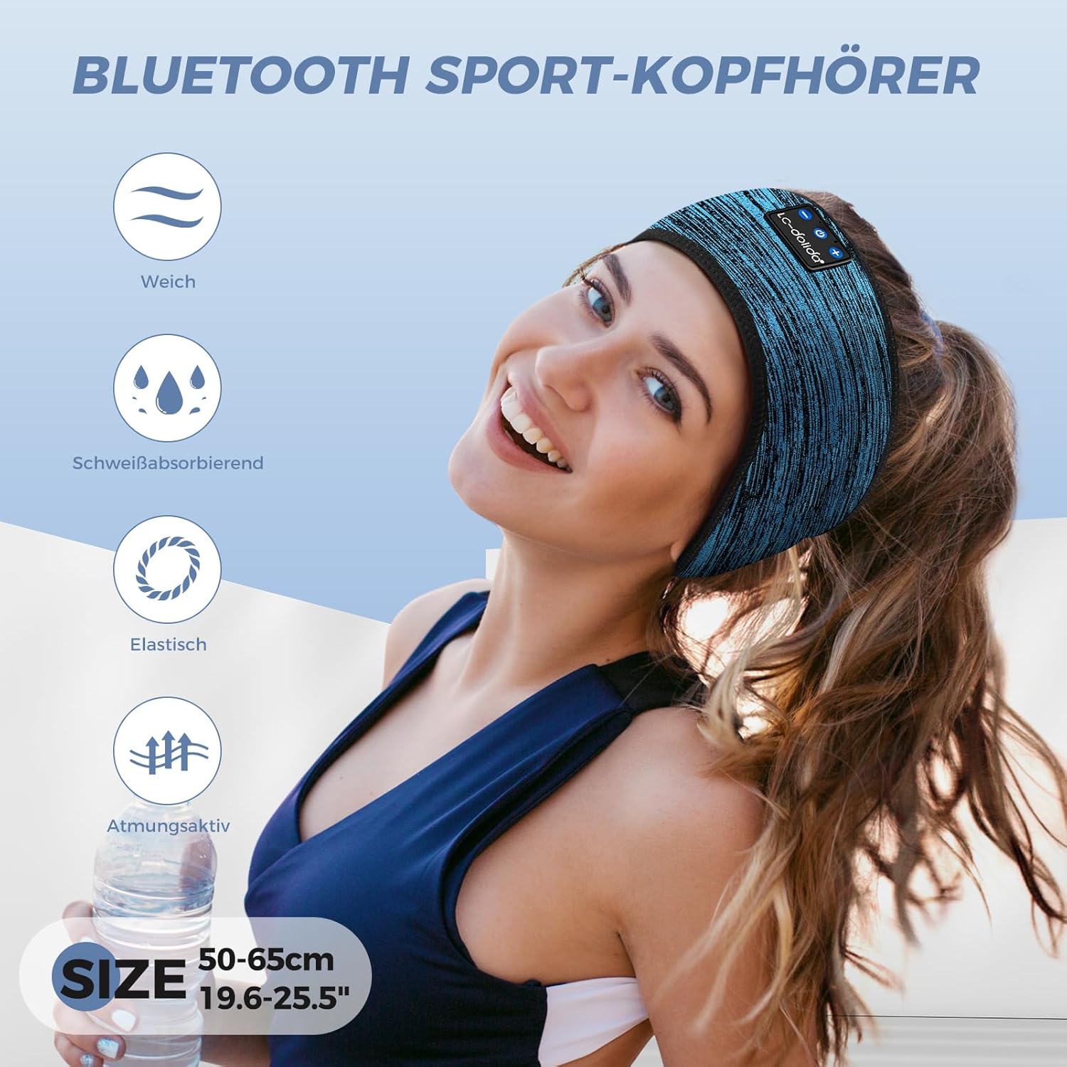 Thumbnail 1 de LC-dolida Schlafkopfhörer Bluetooth 5.4 als Stirnband-Schlafmaske für Seitenschläfer