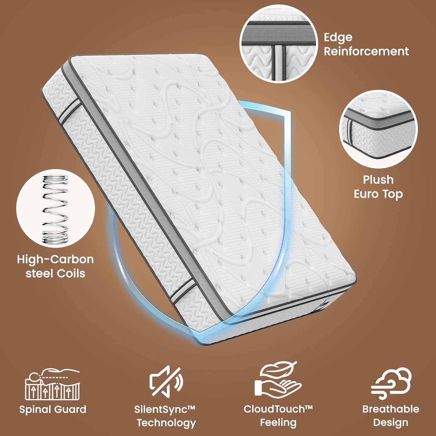 Thumbnail 4 de Queen Hybrid Mattress 12 Inches