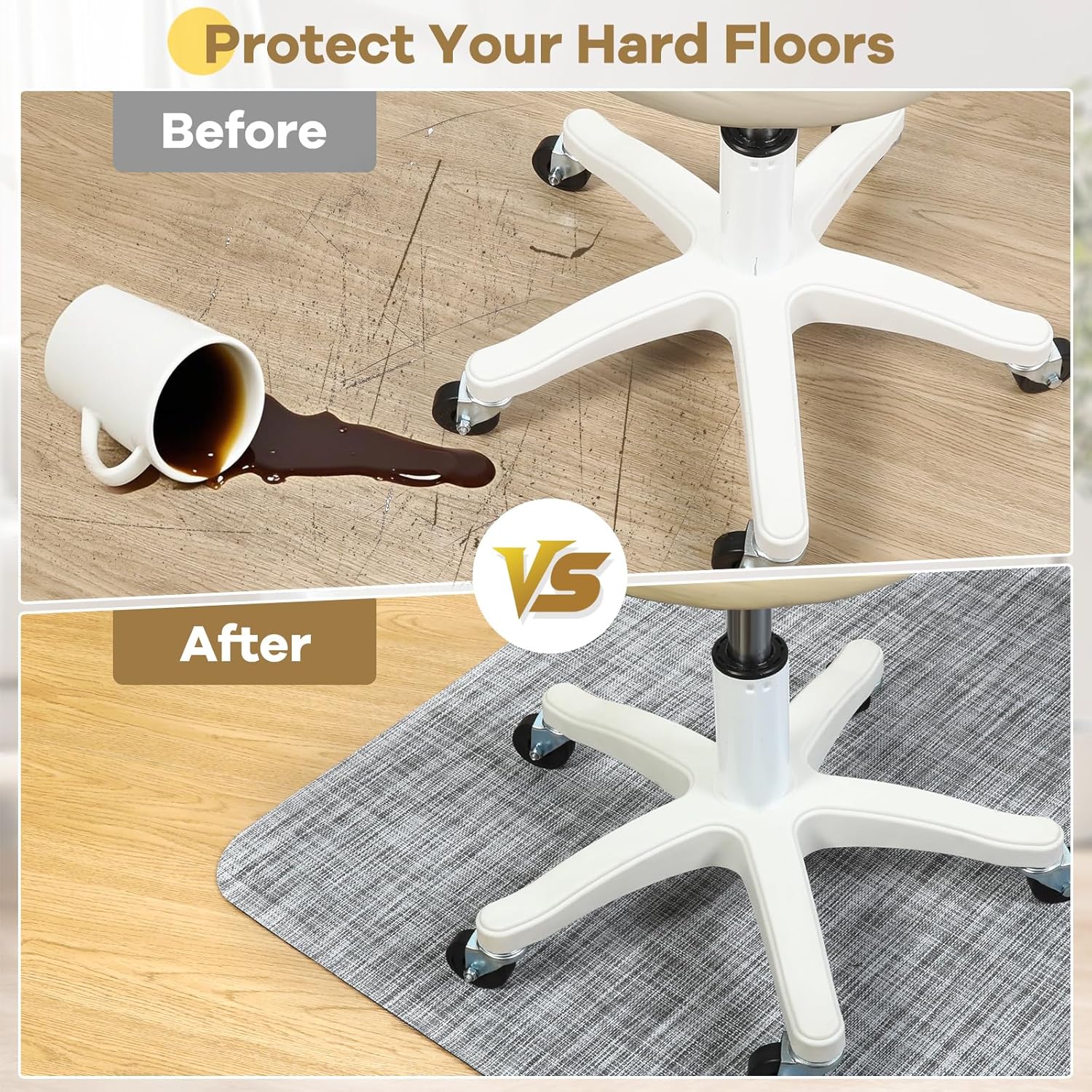 Thumbnail 5 de BesWin Office Chair Mat for Hardwood Floors