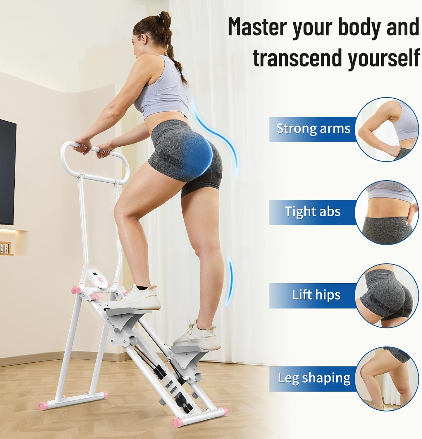Detalle 2 de HXD-ERGO Stair Stepper 6-Level Resistance Climber