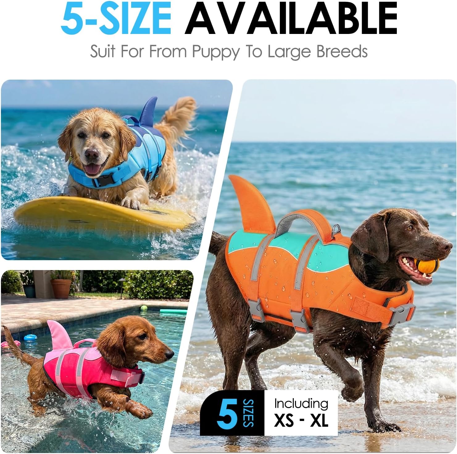 Thumbnail 6 de AOFITEE Dog Life Vest XL