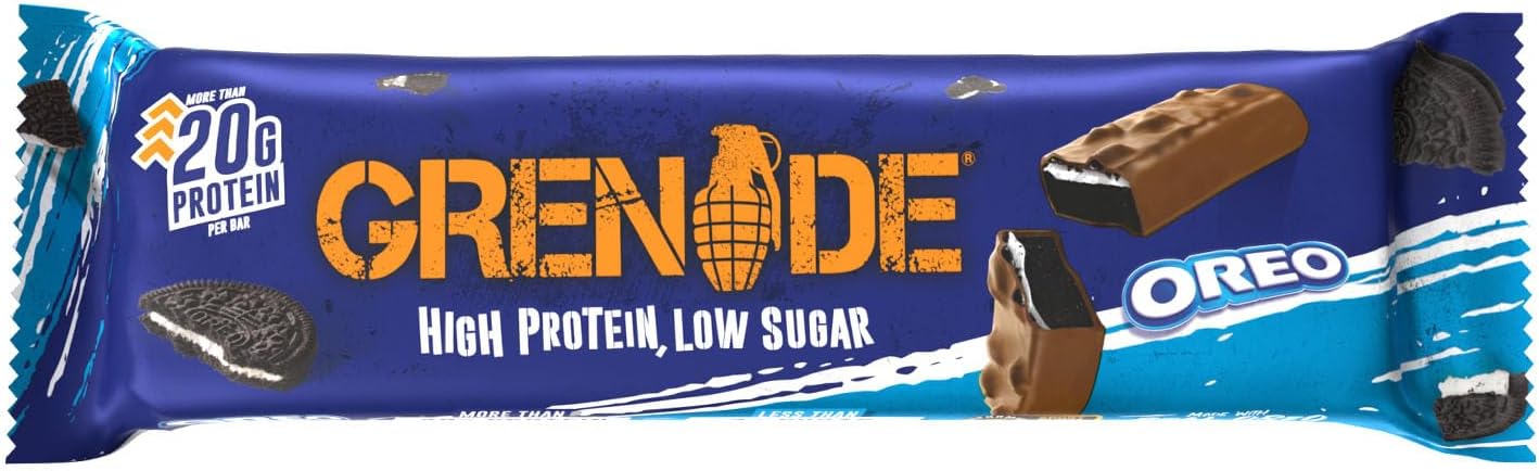 Detalle 2 de Grenade Barre Hyperprotéinée OREO 12 x 60 g 🍫