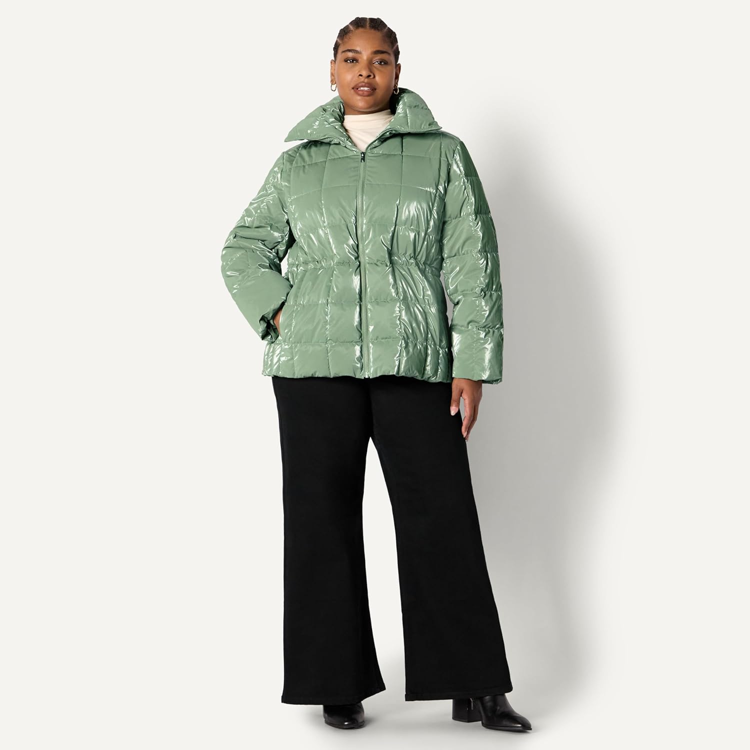 Thumbnail 6 de Amazon Essentials Women's Oversized-Fit Square Quilted Puffer Jacket with Adjustable Waist