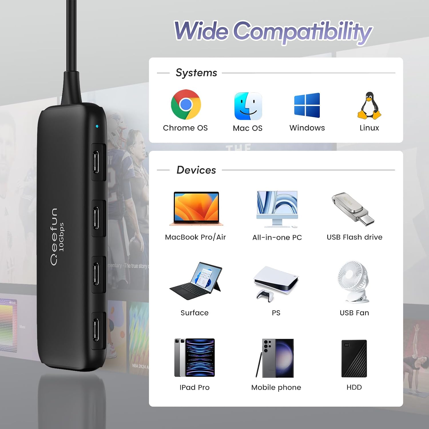 Thumbnail 6 de Qeefun USB C Hub 10 Gbps