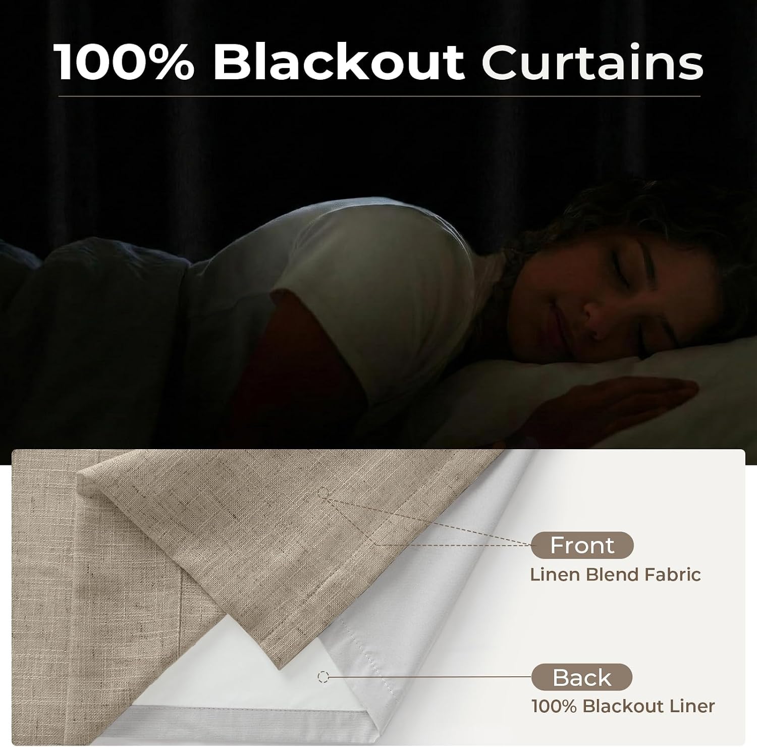 Thumbnail 4 de CAPALOCA Blackout Curtains 90 Inch