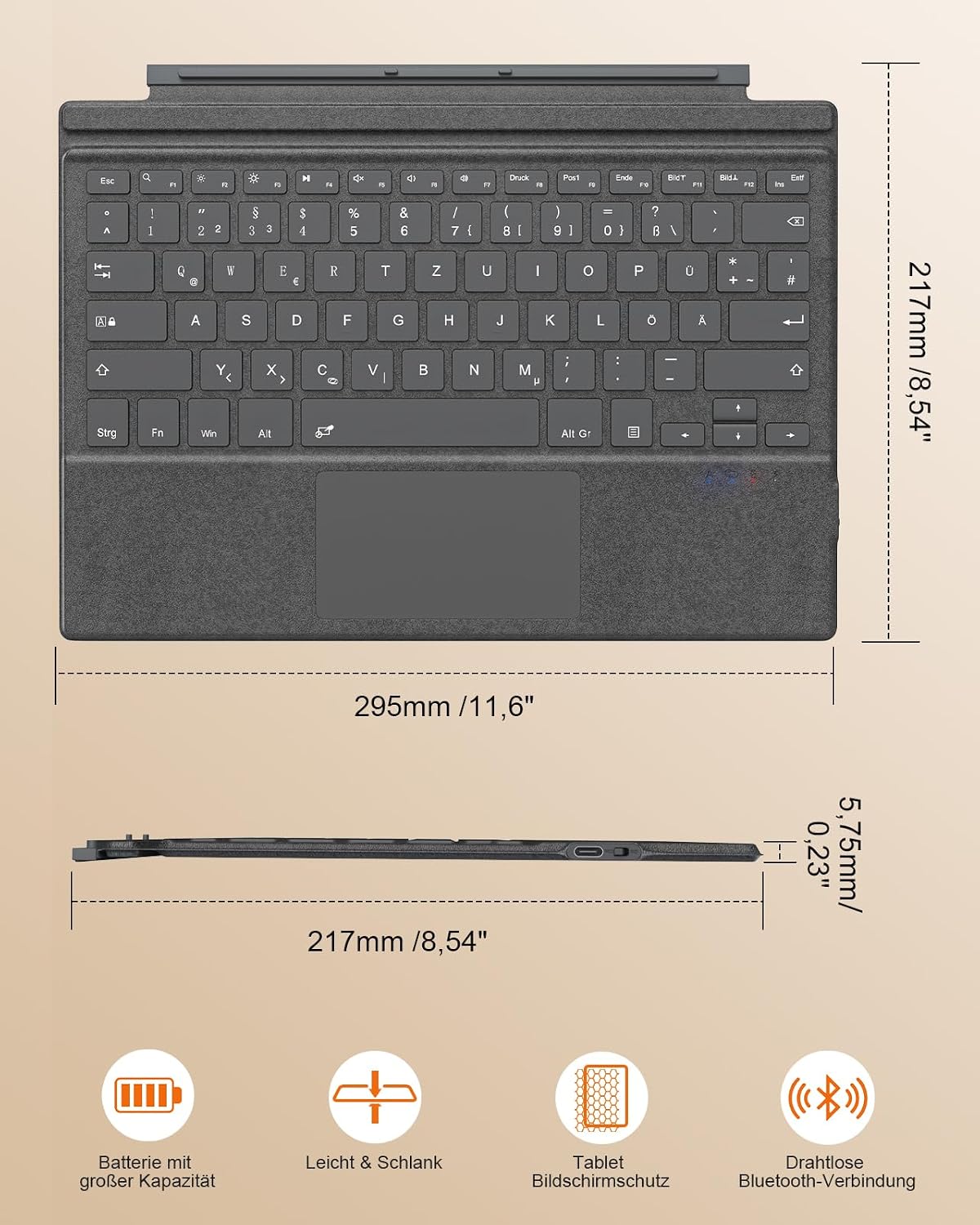 Thumbnail 6 de MoKo Tastatur Surface Pro