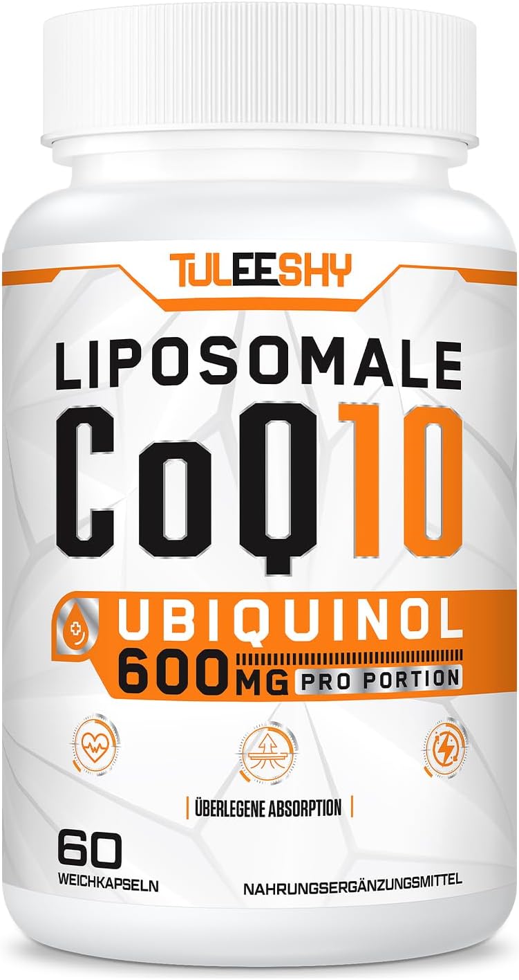 Thumbnail 6 de Coenzyme Q10 liposomale Ubiquinol 600 mg - Tuleeshy, 60 gélules